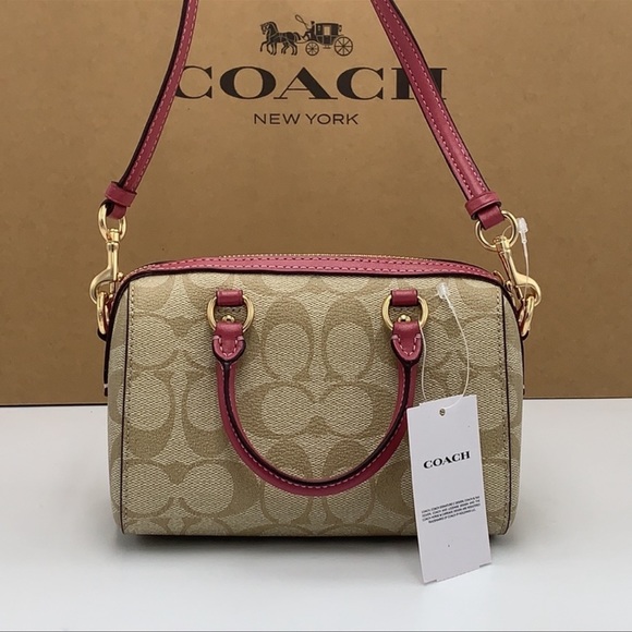 Coach C9947 Mini Rowan Crossbody
In Signature Canvas In Gold/Light
Khaki Rouge - Picture 9 of 16